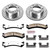 Brake Rotors/Pads, Drilled/Slotted, Iron, Zinc Dichromate Plated, Front, Chevy, GMC, Kit 
