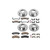 Brake Rotors and Carbon Ceramic Pads, Truck and Towing, Drilled/Slotted, Front/Rear, Chevy, GMC, Kit