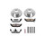 Brake Rotors/Pads, Z36 Extreme, 13.7 in. Rotors, Cross-Drilled/Slotted, Iron, Zinc Dichromate Plated, Kit
