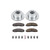 Brake Rotors/Z36 Pads, Drilled/Slotted, Iron, Zinc Plated, Rear, Ford, Kit