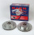 Brake Rotors, Cross-Drilled, Slotted, Iron, Zinc, Front, Chevy, V8, Pair