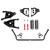 Suspension Package, Front, Speed Kit 1, Single Adjustable Shocks, Sway Bar, 1973-1977 GM A-Body, Big Block Engine, Kit