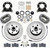 Disc Brakes, Classic Series Dynalite, Front, Solid Surface Rotors, 4-piston Gray Calipers, Buick, Chevy, Kit