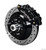 Disc Brakes, Forged Narrow Superlite 6R Big Brake, Front, Rotors, 6-piston Calipers, Black, Buick, Chevy, Kit