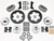 Disc Brakes, Front, Drag Race, Cross-Drilled Rotors, 4-Piston Calipers, GM, Kit