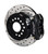 Disc Brakes, Dynalite, Rear, Drilled Rotors, 4-piston Black Calipers, Chevy, Kit