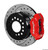 Parking Brake, Rear, Dynalite, Cross-Drilled/Slotted Rotor, 4-Piston Red Caliper, Chrysler, Dodge, Kit