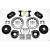 Brake Kit, Drilled Rotor, Black Four Piston Caliper, Rear, Ford, Big New Style 8/9 in., Kit