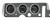 Dakota Digital VHX-68P-GTO-C-B - Dakota Digital VHX Series Direct-Fit Analog Gauge Systems