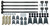 (4) 1.50” TIG WELDED LINK BARS, 32” LONG (WHICH CAN BE CUT DOWN)
(4) WELD-IN THREADED INSERTS
(4) ADJUSTABLE THREADED ROD ENDS (TIG WELDED)
(8) 1.5” URETHANE BUSHING SETS
(8) BUSHING SLEEVES
(6) PAIRS OF MOUNTING TABS
(1) HARDWARE PACK
(6) 9/16 Bolts
(6) Locknuts
(12) Washers