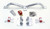 Mount and Crossmember Kit
Includes motor mounts, frame brackets, transmission crossmember, transmission mount, and hardware.  Manufactured from the highest grade American made steel. They're laser cut, precision bent, powder coated and feature polyurethane bushings.  Comes with a lifetime free replacement warranty on the bushings. 