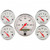 AutoMeter has brought together the most popular gauges into a simple kit. The kit includes a speedometer, water temperature, oil pressure, fuel level, and voltmeter. All senders included where applicable.