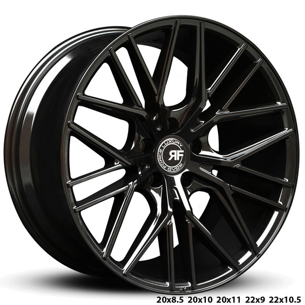 Sexify your Mercedes-Benz, BMW or Porsche
Available Finishes: Gloss black & Silver Machine face. These are hubcentric, and can use the OEM Caps. Pictured here is the lowered Mercedes-Benz CL550  on staggered 22". TPMS compatible and ride and drives like a dream!


