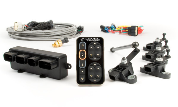 This kit monitors and maintains all 4 corners of the vehicle independently, compensating for changing loads all the while. There are 3 pre programmable ride heights and a 4th "all the way down" height. This kit works equally well on lifted, lowered and heavily loaded vehicles equipped with adjustable air suspension. The control pad gives you endless manual "on the fly" controls and active diagnostic feed back in addition to the presets. This kit is the best of both worlds, old school user controls and the cutting edge automated controls!  Click for more details and video!