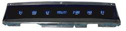 Gauge Panel, Digital, Fuel Level, Oil Press, Tach, Speedo, Volts, Water Temp, Blue/Teal, Chevy, Kit