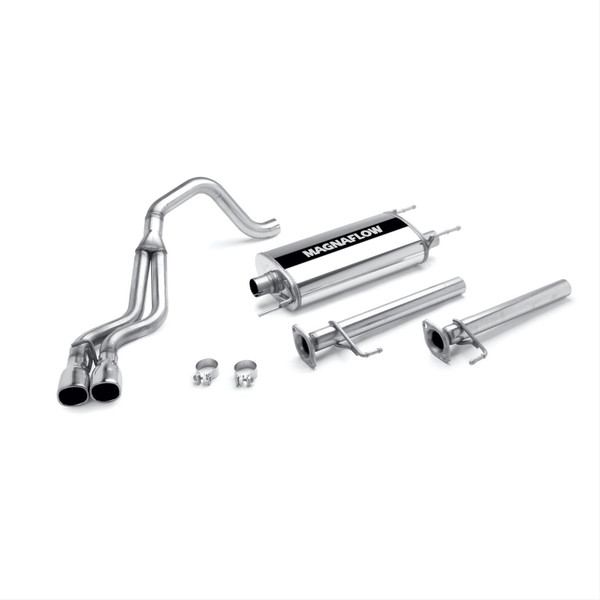 Exhaust System, Cat-Back, Stainless Steel, Polished Stainless Tips, Toyota, 4.0L, 4.7L, Kit
