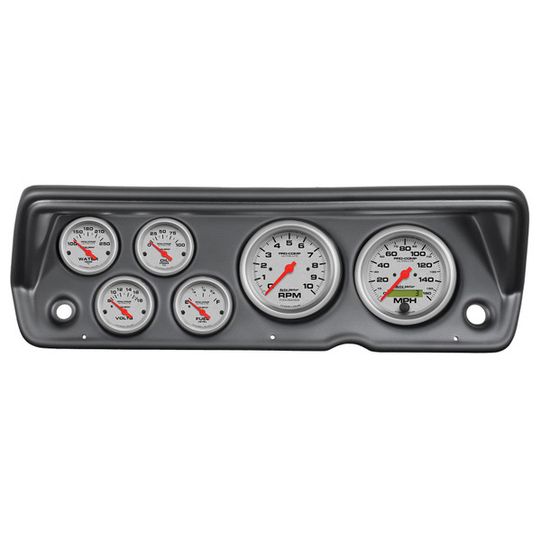 Instrument Cluster, Ultra-Lite Series, Tachometer, Speedometer, Fuel Level, Oil Pressure, Water, Volt, Kit