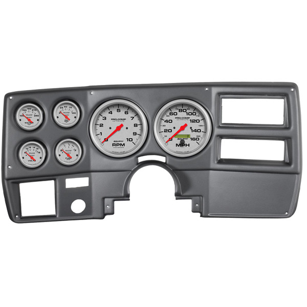Instrument Cluster, Ultra-Lite Series, Tachometer, Speedometer, Fuel Level, Oil Pressure, Water, Volt, Kit