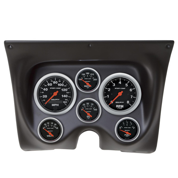 Instrument Cluster, Sport-Comp Series, Tachometer, Speedometer, Fuel Level, Oil Pressure, Water, Volt, Kit