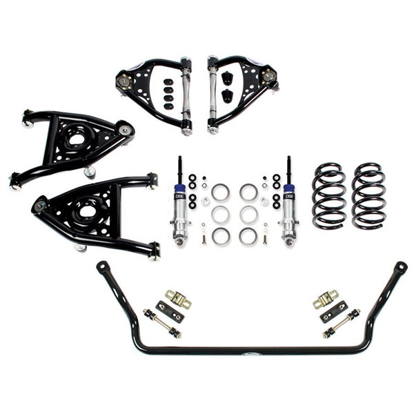 Suspension Handling Package, Front Speed Kit 2, Coilover Spring, Control Arms, Sway Bar, Steel, Black, Buick, Chevrolet, Oldsmobile, GMC, Pontiac, Kit