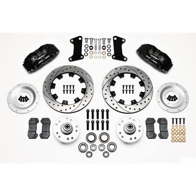 Disc Brakes, Classic Series Dynalite, Front, Solid Surface Rotors, Gray Calipers, Ford, Mercury, Kit