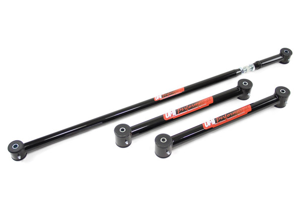 Control Arms, Rear Lower, Tubular, Pan-hard Bar, Black Powder-coated, Steel, Kit