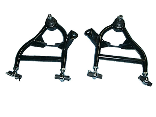 Control Arms, Tubular, Steel, Black Powdercoated, Front Lower, Chevy, Pontiac, Pair