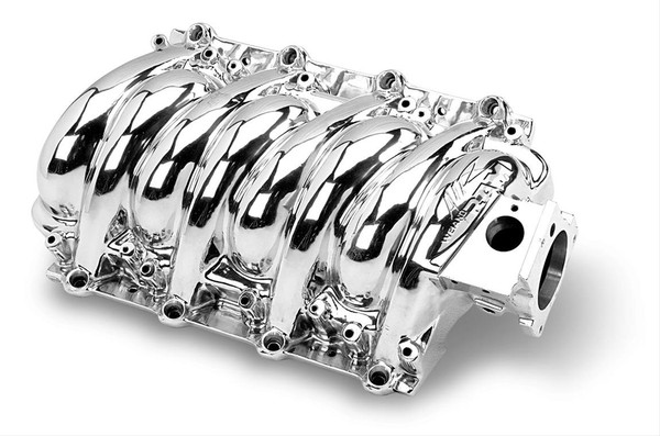 What happens when you add one of these LS6-style intake manifolds to your LS1? You get some serious horsepower gains--up to 12 HP over stock. And Weiand left plenty of room to make more power, too. These lightweight aluminum intakes have a surprisingly beefy design, which gives you plenty of room for porting. Plus, the manifolds can handle the high-intake pressures of nitrous or blower systems. Other features include an idle-to-6,200 rpm powerband, a removable underside panel for access to the runners, and your choice of satin or polished finishes. 