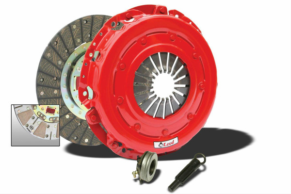 Clutch Kit, Super StreetPro, Organic, Ceramic, 1 1/8 in. Diameter Shaft, 26-Spline, 11 in. Diameter Disc, Kit

McLeod Super StreetPro clutch kits are great Street/Strip performance clutches—perfect for use with moderate engine modifications, including intake and exhaust upgrades, camshaft and cylinder head work, and engine management programming. Super StreetPro kits provide a heavier pedal effort than stock, along with improved holding capacity, making these excellent high performance replacement clutches.

Additional features and benefits include:

* SFI-approved assembly
* Handle up to 500 hp
* Dual-faced organic and ceramic disc for smooth engagement with exceptional holding capacity
* Kits include a pressure plate, disc, throwout bearing (unless specified otherwise), and alignment tool