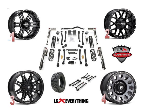 Choose between the wheels 1-4