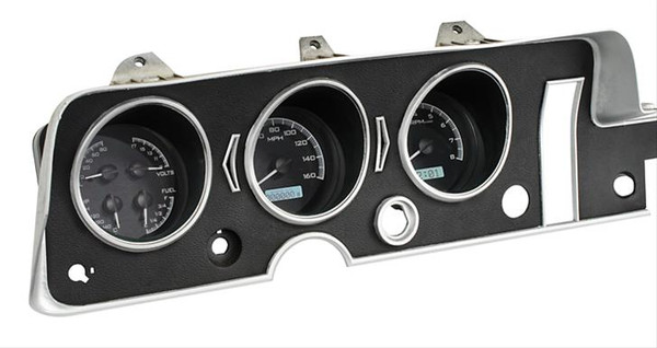 Dakota Digital VHX-68P-GTO-C-B - Dakota Digital VHX Series Direct-Fit Analog Gauge Systems