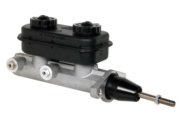 These Wilwood lightweight aluminum master cylinders provide reliable stopping power for drag race cars, late model stock cars, and off-road vehicles. They utilize standard OEM internal components for dependable performance at an affordable price. They are available with or without large-capacity plastic reservoir and dual outlet bores for responsive performance. 1 1/16" bore