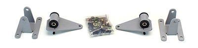 Motor Mounts for LS Swaps into 1964-1967 Chevelle, El Camino, Le Mans, GTO, Cutlass, Skylark, GS and Tempest. It was designed around our LH8 oil pan kit. The frame brackets bolt into existing holes in the frame so you know the engine will have clearance for accessory drives, factory AC box, power brake booster, and aftermarket suspension components.