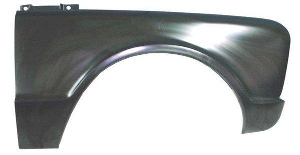 New reproduction front fender for the 1967 GM Fullsize Pickup & Suburban. Each fender is manufactured using high quality, heavy gauge steel and features, depending on application, correct as original body lines, braces, marker light holes, and antenna cut-out. These fenders arrive in a black EDP Coat finish and will require standard prep work prior to paint.