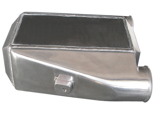 Aluminum Liquid Water to Air Intercooler. 

- Overall Size: 12"x11"x4.5"
- Core Size: 11"x6"x4.5"
- 3" Air Inlet Outlet
- NPT 1/2 Water Inlet Outlet
- 4.5" Thick

This is a Huge Liquid to Air Intercooler, With Built-in cast Bungs for easy Install, Perfect for High Power Applications, Supports 1000+ HP