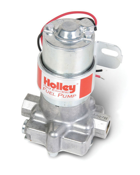 Trying to do a light fuel system for your LS without breaking the bank? Look no further!

Lower housing casting designed for enhanced fuel flow and quiet operation
Maximum pressure is 7 psi
Motor draws 2 amps current
Relay kit P/N 12-753 & 7 1/2 amp fuse recommended
Constant fuel flow with no pulsation
Improved design for street/strip applications
Distinctive “Red” logo
Flows 97 GPH (free flow)
Flows 71 GPH at 4 psi
regulator is not required
Has externally accessible pressure relief valve (max 7 psi)
Rotor/vane pump design is more tolerant of contaminated fuels
Weighs only 2.88 lbs
Includes mounting bracket
Repair kits are readily available
Can be serviced from the pump end
Not compatible with alcohol or methanol fuels
Use of safety shut-off switch, P/N 12-810, strongly recommended
Not designed or recommended for use with fuel injection systems
Use in conjunction with the Edelbrock e-EFI Sump Tank for up to 600 HP on an LS Engine.