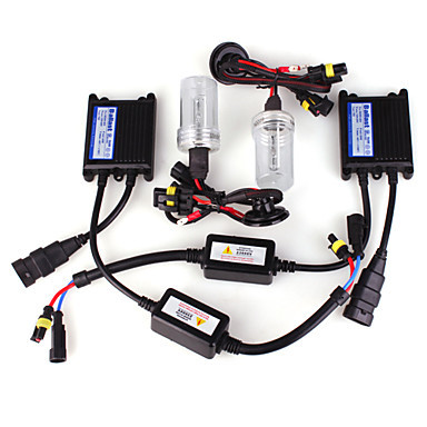 Xenon Light Kit
Ballasts: Each ballast is assembled using micro processors to have a smaller footprint and insure the highest output. All ballasts power the bulbs with AC current to keep efficiency high and power consumption down. Universal 9006 input works with most OEM ballasts but some will require additional H1 to 9006 adaptors to power ballast. Each ballast is potted to protect against the elements and can withstand the vigorous abuse of off-road use. Internal circuits are protected against reversed polarity.

Compact Design:
35W Ballast: 63mm wide, 15mm tall and 83mm long
55W Ballast: 68mm wide, 17mm tall and 106mm long

Wiring / Connectors: All non OEM HID bulbs come with Plug and Play adaptors to go between the factory wiring and the
ballast (or HID Accessory) so there is no cutting or splicing needed. Industry standard AMP connectors are used to attach
the bulb and ballast.

Warranty: The bulbs and ballasts are designed to last about 3000 hours, that's over 8 years if used every day for 1 hour.
Regardless of usage time we offer a LIFETIME WARRANTY on all components in the kit.

All DDM Kits have been and will always be sold with a Lifetime Warranty.

Kit Includes:
2 x Ballasts
2 x HID Bulbs
2 x Adaptors (when required)