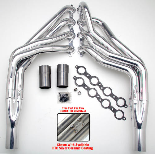 These Headers are designed specifically for installing an LS engine into 1967-98 Chevy/GMC 1/2 Ton Trucks and SUVs (C10, C15, C1500, R10, R1500 trucks, Suburbans, Yukons and Tahoes), and are available in a variety of tube lengths and diameters. These headers will work with our LS Swap kits.

These headers are 1 3/4" long tube and uncoated.

