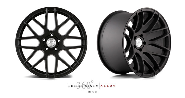 360 Forged Mesh 8 Alloy - great concave look, custom built for your application. Email us with your vehicle information so that we can get you started. Imagine the awesome stance your car will have with these wheels on your car. Order them staggered or square. Order today!