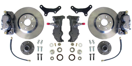 63-70 C-10, 13" FRONT DISC KIT W/2.5" SPINDLES **CROSS DRILLED** (5 ON 4.75")
(MUST USE 17"+ RIMS)

 Click product description for additional information.