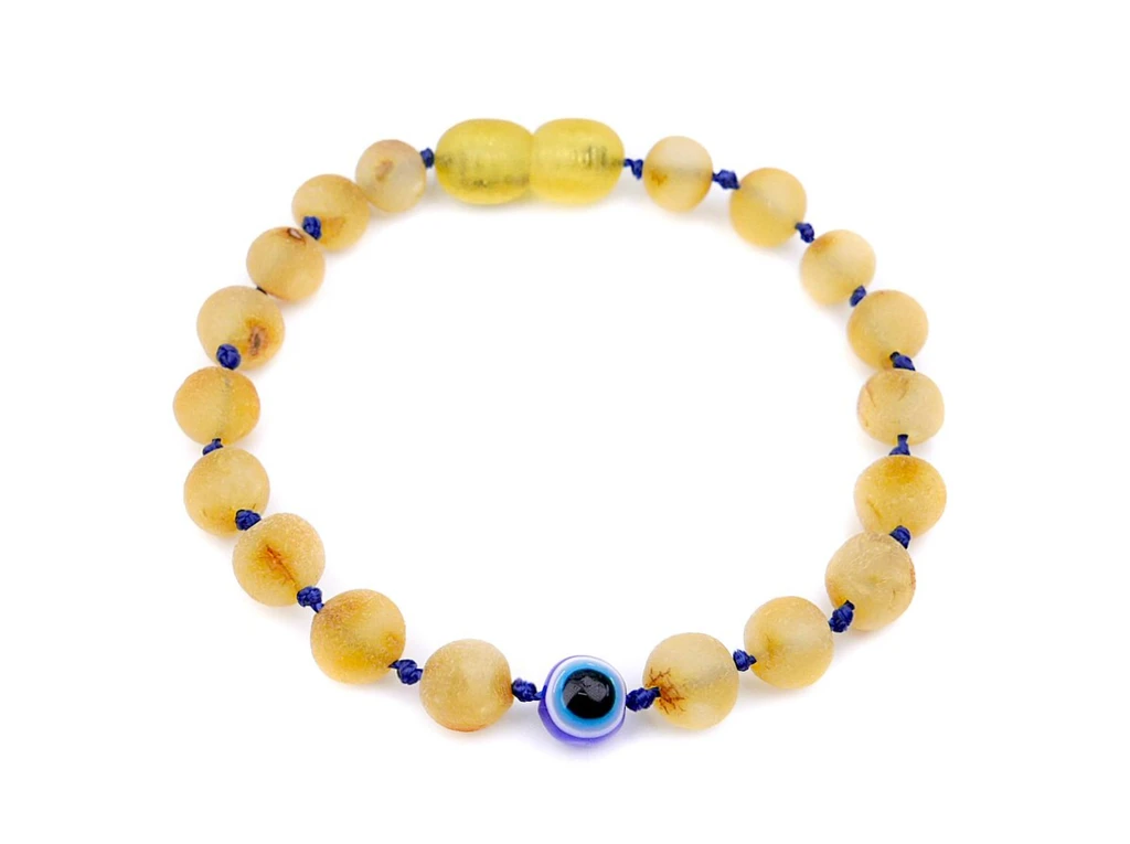Baby amber teething bracelets & anklets  – handcrafted genuine amber jewellery available online 