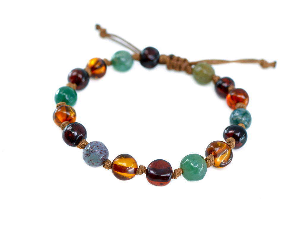 Adjustable genuine Baltic amber teething anklet Scotland, Wales & England
