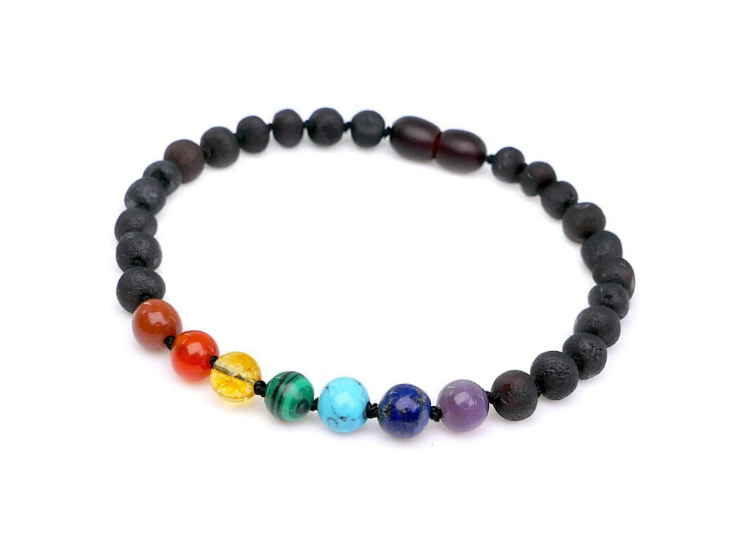 Adult Amber Bracelet with Chakra Gemstone Beads – Natural Healing Jewellery with Benefits and Customer Reviews