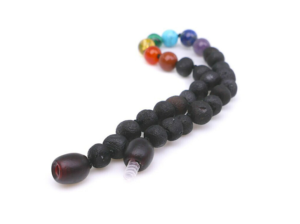 Women’s Baltic Amber Bracelet with Chakra Gemstone Beads – Natural Wellness Jewellery for Balance and Energy | Available in Scotland, Wales & England