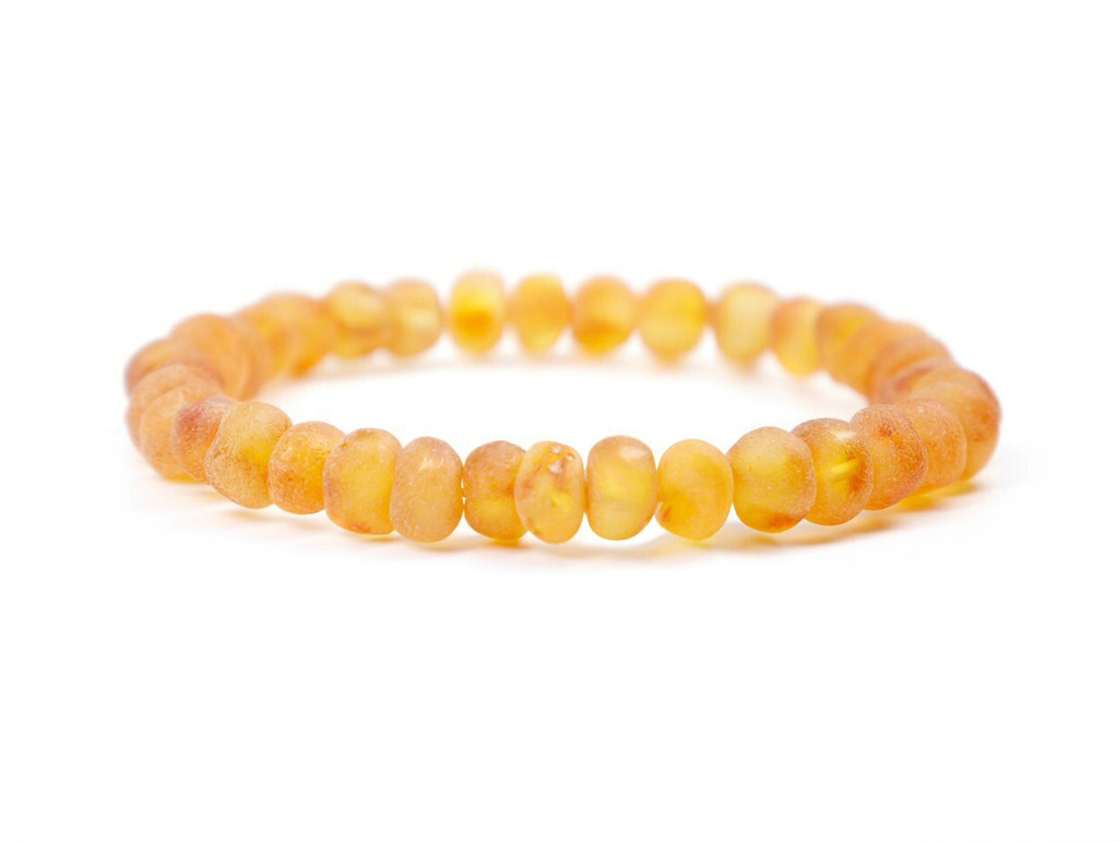 Unpolished Honey 3 Amber Bracelets for Adults 7-8 inches Amber Wholesale Lot 