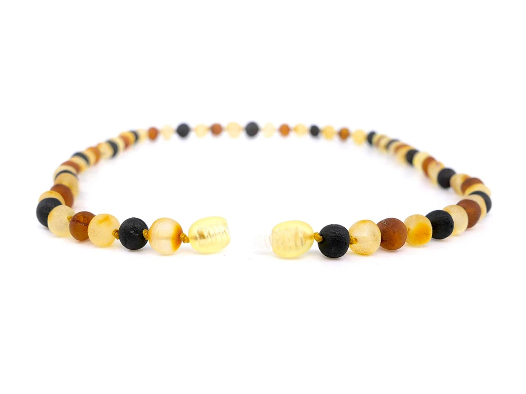 Adult amber necklace with raw Baltic amber beads – genuine natural jewellery available in the UK, EU & Ireland