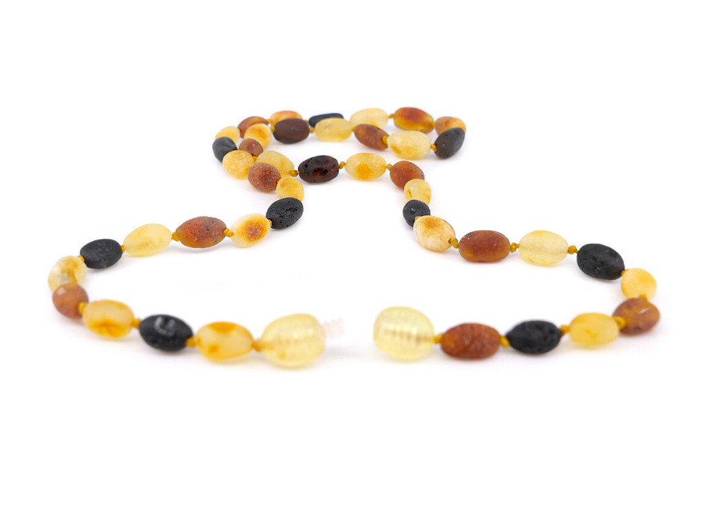 Amber necklace for adults made with raw Baltic amber beads — natural jewellery designed for everyday comfort and balance