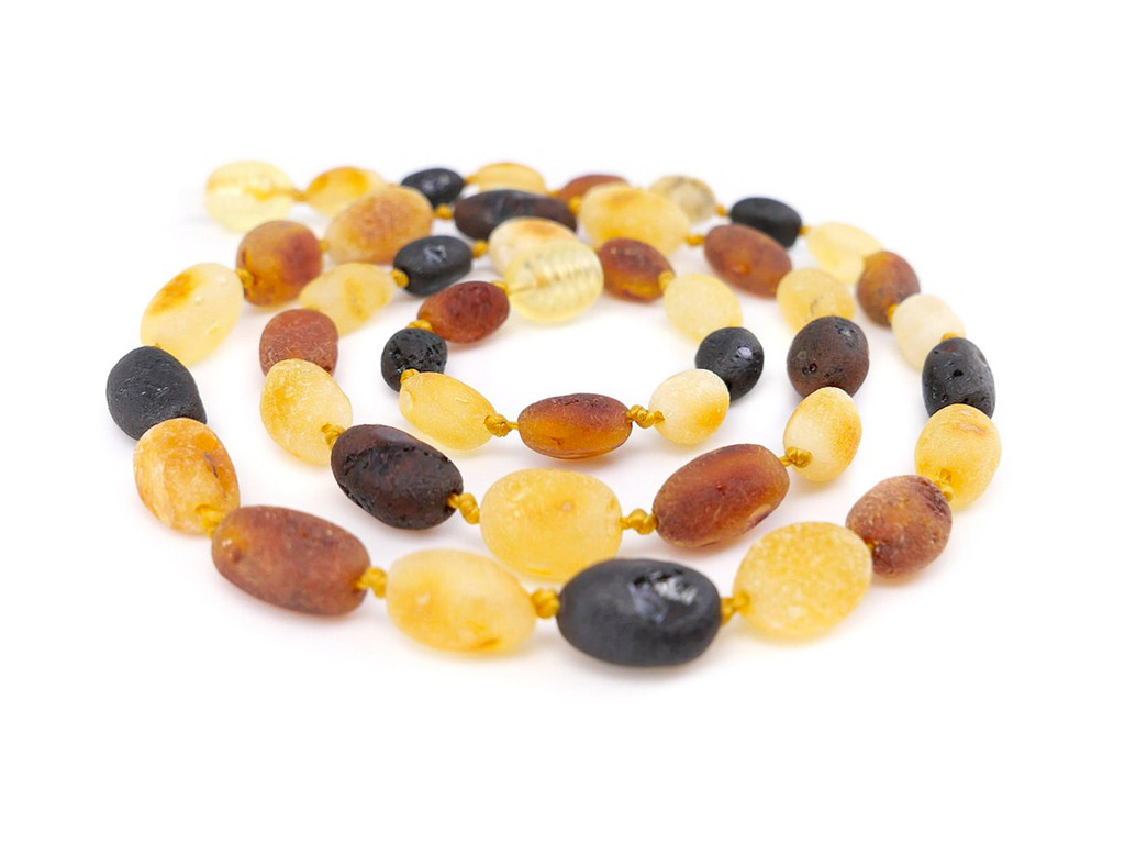 Amber necklace for adults made from raw unworked Baltic amber — natural jewellery designed for balance and everyday comfort