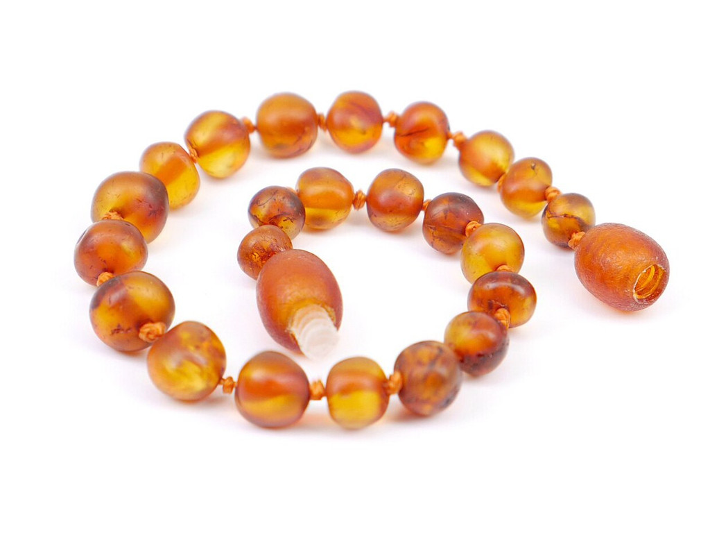Raw unpolished amber beads for teething for 1 year old baby 