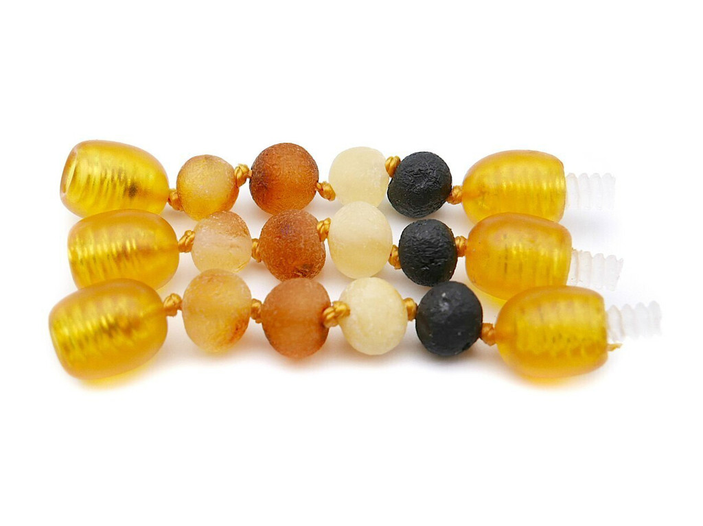Baltic Amber Anklet Extender for Children – Easy-to-attach 4cm screw clasp extension for compatible kids' amber teething-style anklets
